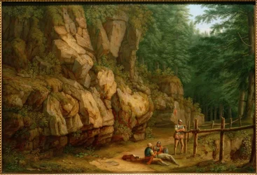 Rocky Landscape with Soldiers (Masso del Diavolo)