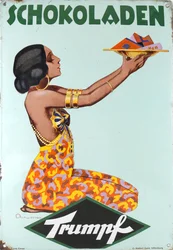 Trumpf Chocolates Sign board, 1920s