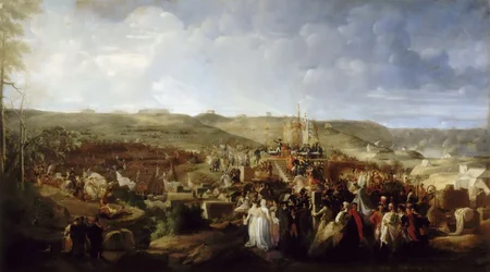 Napoleon Distributes the Crosses of the Legion of Honor at the Camp of Boulogne on August 16, 1804