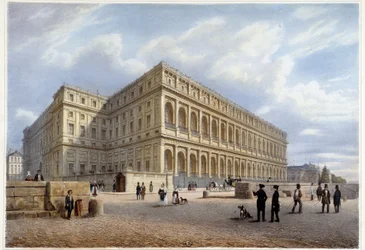View of Orsay Palace - in Promenade dans Paris et ses environs, designed by Jacottet and Benoist, c. 1840