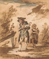 Rustics with Poultry Returning from Market