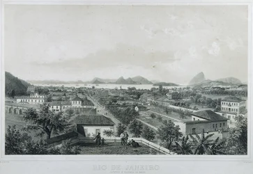 Nine panoramic views of Rio de Janeiro: Catette e entrada da Barra