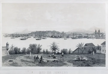 Nine panoramic views of Rio de Janeiro: Da Ilha das Cobras