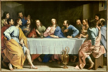 The Last Supper. Painting by Philippe de Champaigne (1602-1674).