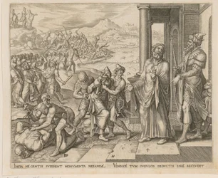 Capture and Killing of the Priests of Baal, Plate 4 from the series “The Story of Elijah and the Priests of Baal”