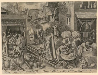 Prudence (Prudentia), Plate 5 from the series “The Seven Virtues”