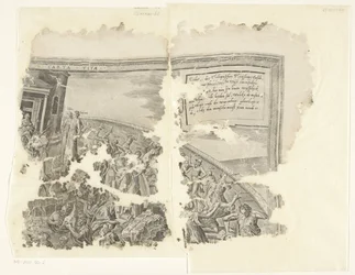 Upper Right Corner of a Print of the Scene of Cebes