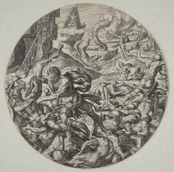 Samson Smiting the Philistines with the Jawbone of an Ass