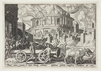 The Chaldeans Carrying Away the Pillars of the Temple of Jerusalem