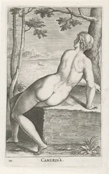 Water Nymph Camerina (title on object) Stream and Water Nymphs (series title) Nimpharum oceanitidum, ephydridum potamidum naiadum