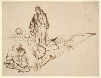 Study of Christ and the Sleeping Apostles