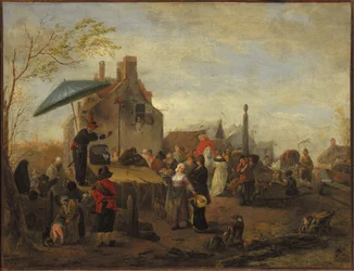 Jugglers at a Market