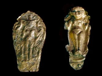 Two Gold Statuettes