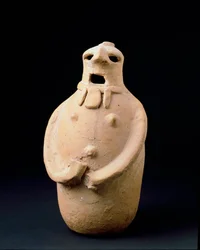 Phoenician Civilization: Ovoidal Statuette in Terracotta