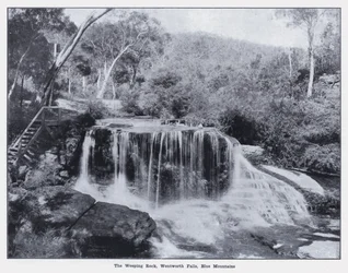 The Weeping Rock, Wentworth Falls, Blue Mountains