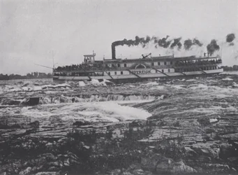 Shooting the Lachine Rapids, River St Lawrence