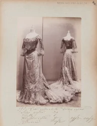 Album Page: House of Worth, Evening Dress
