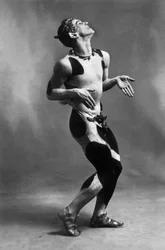 Vaslav Nijinsky as Faun in Ballet 