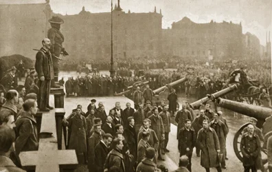 During a lull in civil strife in the Prussian capital
