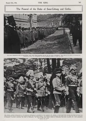 Funeral of Alfred, Duke of Saxe-Coburg and Gotha, second son of Queen Victoria and Prince Albert, Coburg, Germany