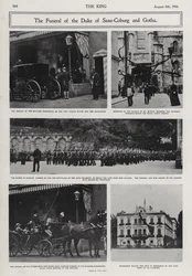 Funeral of Alfred, Duke of Saxe-Coburg and Gotha, Second Son of Queen Victoria and Prince Albert, Coburg, Germany