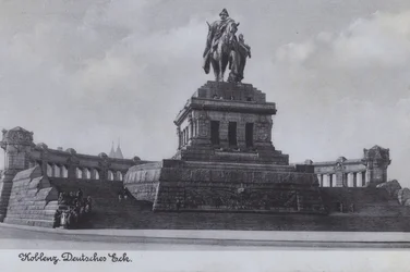 Monument to Kaiser Wilhelm I, Deutsches Eck, Koblenz, Germany
