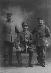 Portrait of Three German Soldiers
