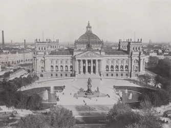 Reichstag Building and Bismarck Monument