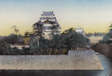 Japan, c.1912: The Famous Nagoya Castle, Dates from 1610; Noted for Gold Dolphins on the Top of Keep