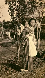 Japanese mother and baby