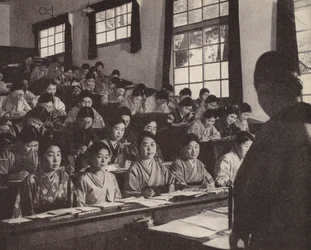 Young Japanese women in their last year at the Women