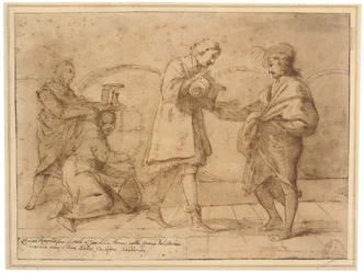 The Poet Baldini Drinking in Melosi