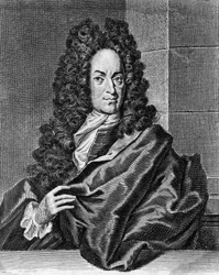 Portrait of Georg Ernst Stahl, German physician and chemist, engraving from Opusculum chimico-physico-medicum, Halae Magdeburgicae