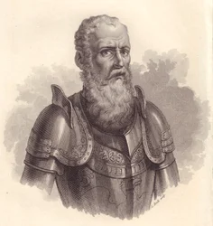 Portrait of Italian military leader Ezzelino III da Romano or Ecelino da Romano (1194-1259)