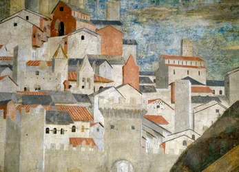 Detail of The Queen of Sheba Adoring the Bridge Made of the Wood of the True Cross
