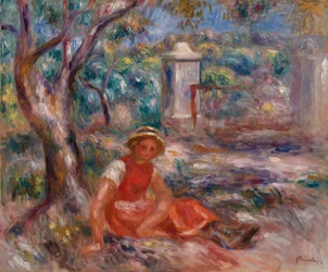 Girl at the Foot of a Tree