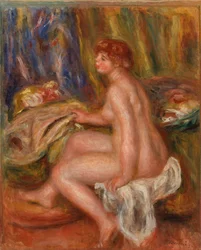 Seated Female Nude, Profile View