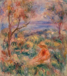 Seated Woman with Sea in the Distance