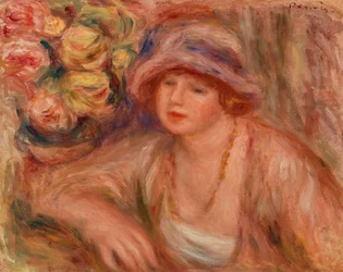 Woman Leaning