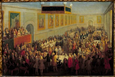 Feast for the coronation of Louis XV at the Archbishop