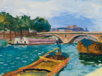 Paris, Pont sur la Seine, ca 1898-1904