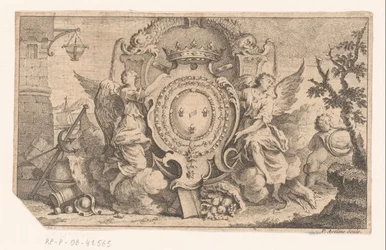Allegorical Representation with the Coat of Arms of the French Crown