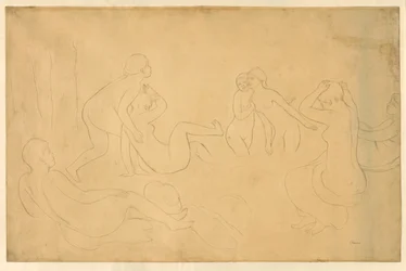 Bathers in a Forest
