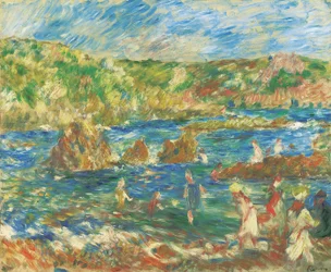 Children on the Beach, Guernsey, c.1883