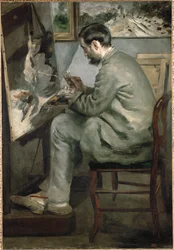 Frederic Bazille Painting The Heron