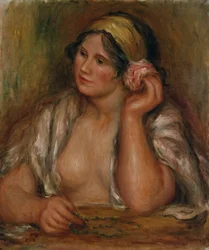 Gabrielle with Green Necklace