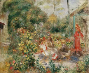 Girls in a Garden in Montmartre, c.1893-5