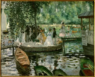 La Grenouillère. Painting by Pierre-Auguste Renoir (1841-1919), 1869. Stockholm, Nationalmuseum