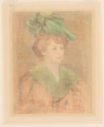 Lady with Green Hat Mlle. Dieterle, late 19th-early 20th century