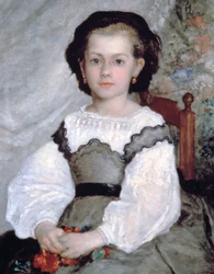 Mademoiselle Romaine Lacaux (detail), 1864